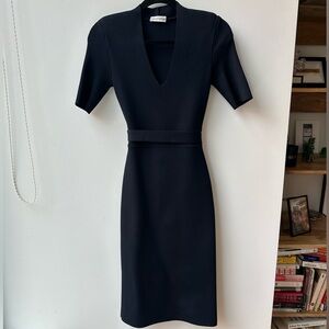 Scanlan Theodore Blue Crepe Dress